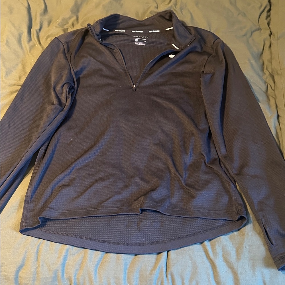 Nike Black Dri-FIT Crew Neck Running Performance Top